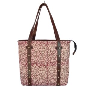 red tote bag